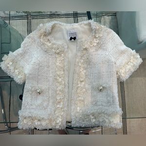 Edward Achour Paris short sleeve jacket. NWT